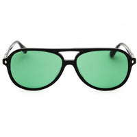 Web Men's Sunglasses - Aviator Shape Shiny Black Acetate Full Rim Frame | WE0368 01N ,