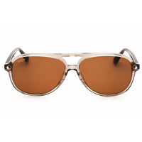Web Men's Sunglasses - Aviator Shiny Light Brown Acetate Full Rim Frame | WE0368 45E ,