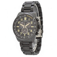 Citizen Men's Watch - Brycen Eco-Drive Chronograph Black Dial Bracelet | AT2375-51E ,