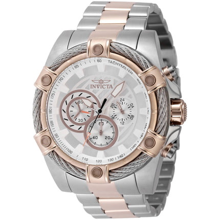 Invicta Men's Watch - Bolt Chrono Two Tone Silver and Rose Gold Tone Bracelet | 48869 ,