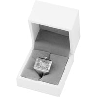 Invicta Women's Ring Watch - Mini Angel Silver Tone Dial Stainless Steel | 49894 ,