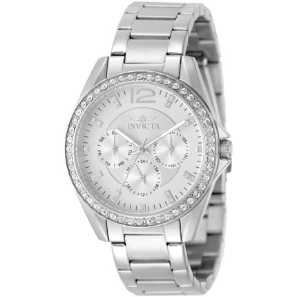 Invicta Women's Watch - Angel Quartz Chronograph Silver Tone Dial Bracelet | 50108 ,