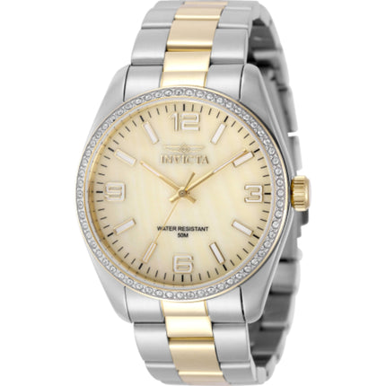 Invicta Women's Watch - Angel Quartz Gold MOP Dial Two Tone Steel Bracelet | 50135 ,