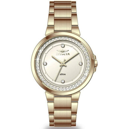Invicta Women's Watch - Angel Quartz Yellow Gold Stainless Steel Bracelet | 50165 ,