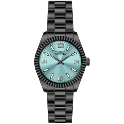 Invicta Men's Watch - Specialty Quartz Tiffany Blue Dial Black Steel Bracelet | 50574 ,