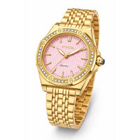Invicta Women's Watch - Wildflower Pink Copper Dial Yellow Gold Bracelet | 69377 ,