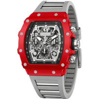 Invicta Men's Watch - Invicta Racing Chrono Skeleton Dial Grey Rubber Strap | 69692 ,
