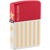 Zippo Windproof Lighter - 250th Anniversary Collectible White and Red Matte | 47298 ,