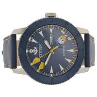 Citizen Men's Watch - Disney Donald Duck Eco-Drive Blue Leather Strap | AW0075-06W ,
