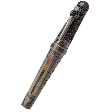 Montegrappa Fountain Pen - Alchemist Sterling Silver Barrel, Medium Nib | ISAKN3SA ,