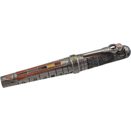 Montegrappa Rollerball Pen - Alchemist Earth Element Sterling Silver Body | ISAKNRSE ,