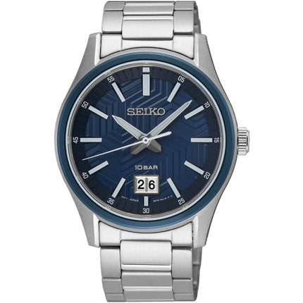 Seiko Men's Watch - Quartz Blue Dial Stainless Steel Bracelet | SUR559P1 ,