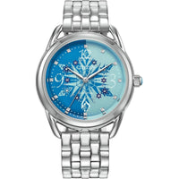 Citizen Women's Watch and Pin Gift Set - Frozen Snowy Design Blue Dial | FE7091-61W ,