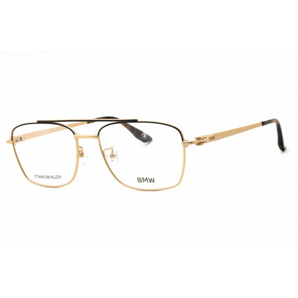 BMW Men's Eyeglasses - Pale Gold Titanium Navigator Full Rim Frame | BW5102-H 032 ,
