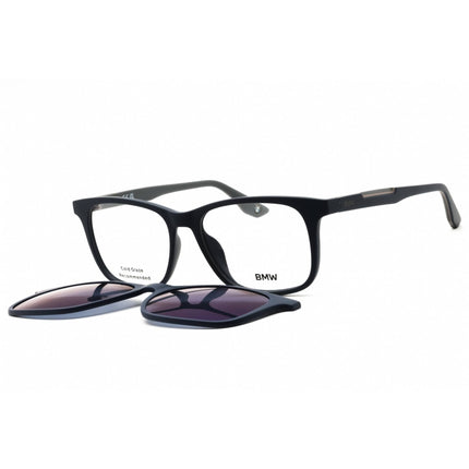 BMW Men's Eyeglasses - Matte Blue Acetate Square Shape Full Rim Frame | BW5006-H 091 ,