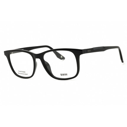 BMW Men's Eyeglasses - Shiny Black Acetate Square Full Rim Frame | BW5006-H 001 ,