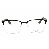 BMW Men's Eyeglasses - Black/Other Metal Square Shape Half Rim Frame | BW5017 005 ,