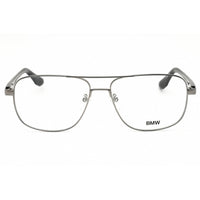 BMW Men's Eyeglasses - Shiny Gunmetal Metal Pilot Shape Full Rim Frame | BW5019 008 ,