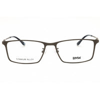 BMW Men's Eyeglasses - Matte Dark Ruthenium Titanium Rectangular Frame | BW5070-H 013 ,