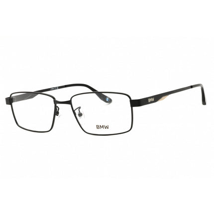 BMW Men's Eyeglasses - Matte Black Metal Rectangular Full Rim Frame | BW5071-H 002 ,