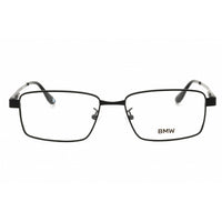 BMW Men's Eyeglasses - Matte Black Metal Rectangular Full Rim Frame | BW5071-H 002 ,