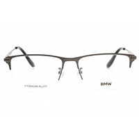 BMW Men's Eyeglasses - Shiny Gunmetal Titanium Rectangular Half Rim | BW5078-H 008 ,