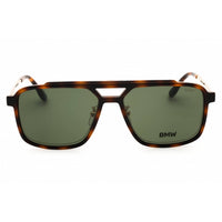 BMW Men's Eyeglasses - Pale Gold Metal Navigator Shape Half Rim Frame | BW5085-H 032 ,