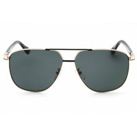 BMW Men's Sunglasses - Gold Metal Full Rim Aviator Shape Frame Smoke Lens | BW0030 32D ,