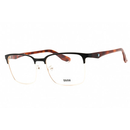BMW Men's Eyeglasses - Shiny Rose Gold Metal Full Rim Rectangular Frame | BW5017 028 ,