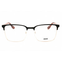 BMW Men's Eyeglasses - Shiny Rose Gold Metal Full Rim Rectangular Frame | BW5017 028 ,