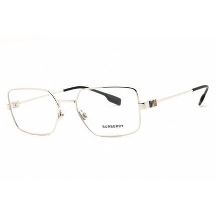 Burberry Men's Eyeglasses - Rectangular Silver Metal Full Rim Frame | 0BE1380 1005 ,