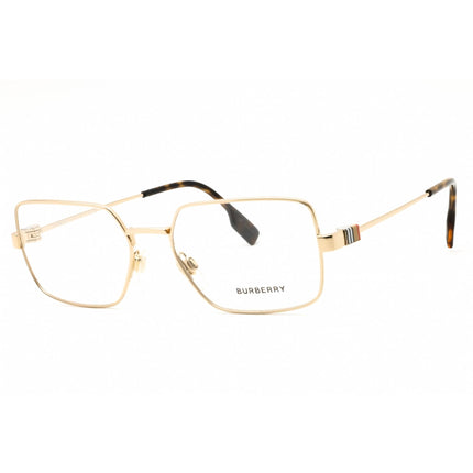 Burberry Men's Eyeglasses - Rectangular Shape Light Gold Metal Frame | 0BE1380 1109 ,