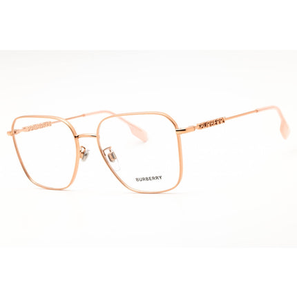 Burberry Women's Eyeglasses - Rectangular Pink Metal Full Rim Frame | 0BE1382D 1337 ,