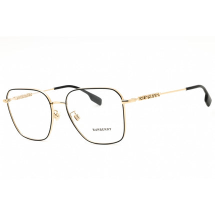 Burberry Women's Eyeglasses - Rectangular Black/Gold Metal Frame | 0BE1382D 1326 ,