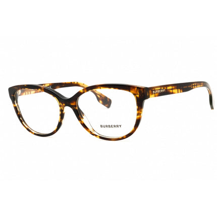 Burberry Women's Eyeglasses - Oval Shape Striped Brown Plastic Frame | 0BE2357 3981 ,