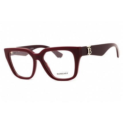 Burberry Women's Eyeglasses - Rectangular Shape Burgundy Full Rim Frame | 0BE2403 4119 ,