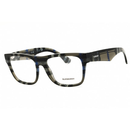 Burberry Men's Eyeglasses - Checkered Grey Acetate Full Rim Frame, 55mm | 0BE2411 4147 ,