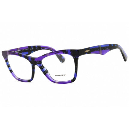Burberry Women's Eyeglasses - Cat Eye Checkered Violet Acetate Frame | 0BE2416 4113 ,