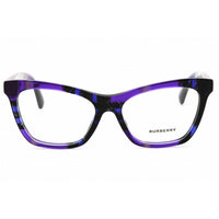 Burberry Women's Eyeglasses - Cat Eye Checkered Violet Acetate Frame | 0BE2416 4113 ,