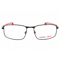 Carrera Men's Eyeglasses - Black Red Metal Rectangular Full Rim | CARDUC 008 0OIT 00 ,