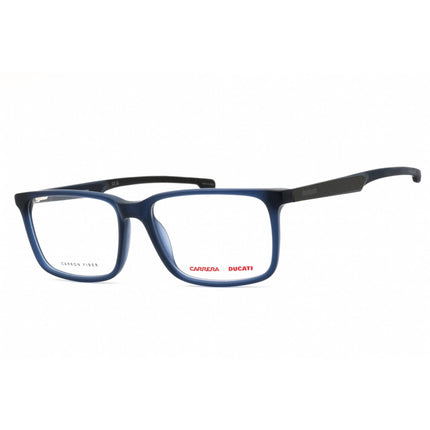 Carrera Men's Eyeglasses - Matte Blue Acetate Rectangular Frame | CARDUC 026 0FLL 00 ,