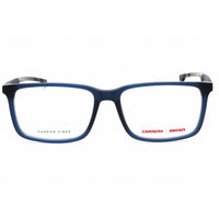 Carrera Men's Eyeglasses - Matte Blue Acetate Rectangular Frame | CARDUC 026 0FLL 00 ,