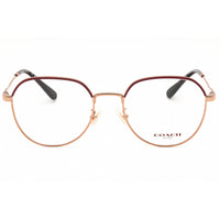 Coach Women's Eyeglasses - Round Shape Rose Gold/Burgundy Metal Frame | 0HC5164D 9331 ,