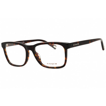 Coach Men's Eyeglasses - Rectangular Shape Dark Havana Plastic Frame | 0HC6166U 5120 ,