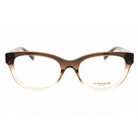 Coach Women's Eyeglasses - Oval Shape Transparent Brown Acetate Frame | 0HC6187 5678 ,