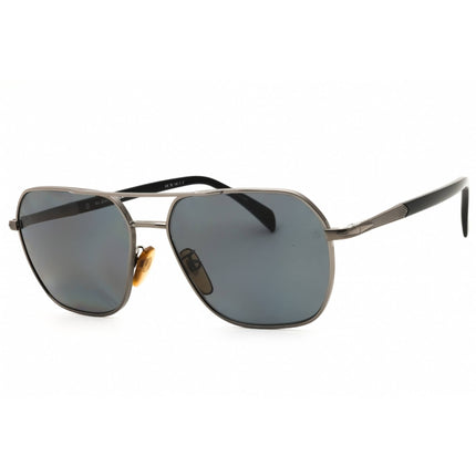 David Beckham Men's Sunglasses - Ruthenium Black Full Rim Frame | DB 1128/G/S 0V81 M9 ,