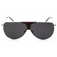 DIFF Eyewear Unisex Sunglasses - Kamino Green Full Rim Shield Frame | SDFBOB 65GRNP ,