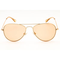 DIFF Eyewear Unisex Sunglasses - Gold Metal Full Rim Aviator Frame | SDFCRUZ 55250N ,