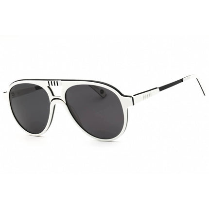 DIFF Eyewear Unisex Sunglasses - White Full Rim Aviator Shape Frame | SDFSTM 550WHI ,