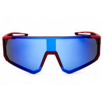 DIFF Eyewear Unisex Sunglasses - Red Acetate Full Rim Shield Frame | SDFTEAM 990RED ,